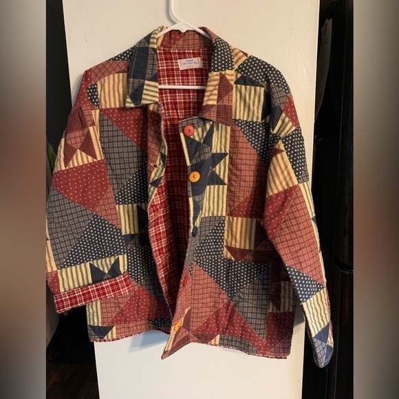 homemade Jackets & Blazers - Homemade jacket, granny, core Americano, reversible size XL see measurements